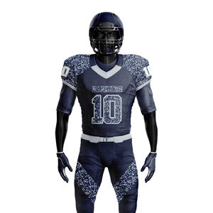 Uniformes de football américain imprimés par sublimation pour hommes adultes, vêtements de sport courts et respirants - Personnalisables pour les grossistes en football - Product Image 4