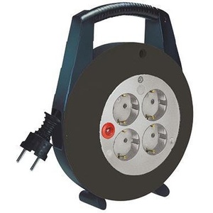 Cable de Alimentación y Extensión Brennenstuhl Vario Line H05VV-F 3G1.5 de 5m, Negro/Gris Claro, 4 Tomas - Product Image 1