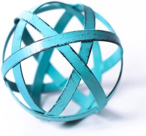 Boule décorative d'art abstrait d'orbes (lot de 3) Statue en céramique Sculpture Décoration Ornements Salon Salle à manger Bureau - Product Image 3