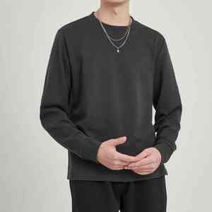 Camisetas de manga larga de cuello redondo para hombre de alta calidad al por mayor personalizadas para hombre - Product Image 2