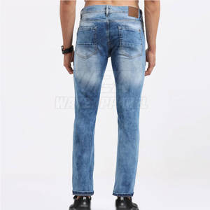 กางเกงยีนส์ผู้ชายผ้าโพลีเอสเตอร์ผ้าฝ้ายคุณภาพสูงสำหรับใส่กลางแจ้งดีไซน์ตามสั่งขนาด OEM - Product Image 4