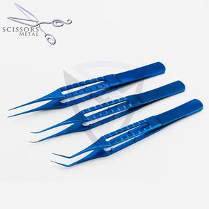 Pince à épiler fine pour greffe de cheveux 11.5cm Pince à épiler japonaise en acier inoxydable à double paupière - Product Image 1