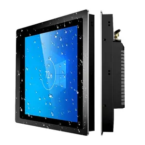 Fabbrica OEM/ODM IP65 PC pannello frontale incorporato 12 10 15 18 21 pollici Touch Screen pannello industriale impermeabile PC