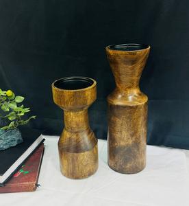 Bougeoir en bois naturel pour la décoration intérieure Bougeoirs de table pour fête de mariage Bougeoir pour Noël Bougeoir de luxe - Product Image 4