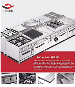 Grace Heavy Duty SS304 thương mại thiết bị nhà bếp-đầy đủ thiết lập Nhà hàng Phương Tây dự án Nhà cung cấp cho khách sạn & nhà hàng nhà bếp - Product Image 2