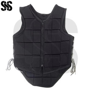 Gilet de sécurité pour l'équitation pour les jeunes enfants, léger, respirant, protection corporelle équestre, équipement d'équitation haute protection, réglable sur les côtés - Product Image 4