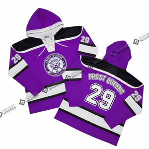Custom-Made Lightweight Winter Ice Hockey Hoodies High Quality <b>Pullover</b> Hockey Sublimation Printed Polyester <b>Men's</b> Adult - Product Image 4