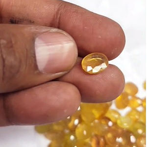 79 pièces de saphir jaune de Bangkok 10mm à 14mm facette ovale 308 Cts Iroc ventes pierres précieuses en vrac chauffées de haute qualité coupées US $185 tout - Product Image 3