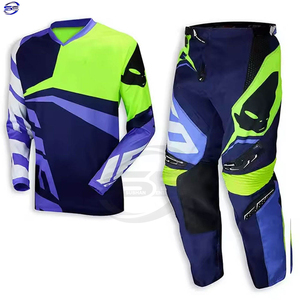 Ensemble de vêtements de sport respirants pour la course de motocross, uniforme sublimé MX, équipement de moto tout-terrain, combinaison de moto - Product Image 1
