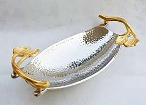 จานเสิร์ฟอาหารโลหะสีเงินเป็นมิตรกับสิ่งแวดล้อม - Product Image 5