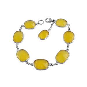 สร้อยคอจี้พลอยคาลซิโดนีเงินสเตอร์ลิง925 - Product Image 4