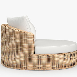 เตียงอาบแดดโครงอะลูมิเนียมสำหรับโรงแรม วิลล่า ระเบียงหวาย เฟอร์นิเจอร์กลางแจ้งสำหรับสระว่ายน้ำ สวน และลานบ้าน - Olsom - Product Image 4