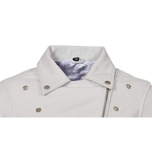 Chaqueta de Motociclista de Cuero de Oveja Genuino con Estampado Personalizado para Mujer, Ecológica, Resistente al Viento, Antiarrugas, Calefactable para Invierno - Product Image 6