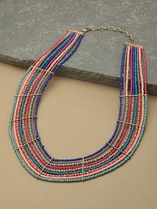 Bijoux indiens de style bohème faits à la main-Collier de perles naturelles pour les mariages d'Inde - Product Image 2