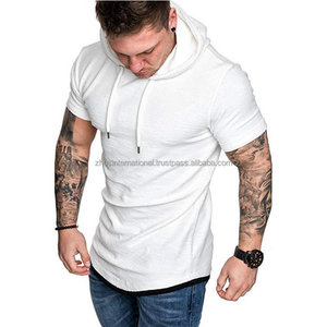 Sudadera con capucha de invierno para hombre de alta calidad, sudadera de manga corta de Color sólido Premium con forro, jersey de Hip Hop con logotipo personalizable - Product Image 2
