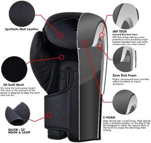 Gants de boxe MMA en cuir véritable personnalisés avec fermeture pour un usage unisexe - Product Image 3