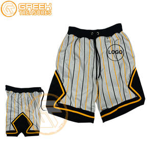 Short Alpha brodé en maille sublimé personnalisé Fraternité Shorts et pantalons respirants Grec Phi pour hommes de haute qualité Sororité - Product Image 2