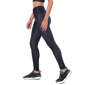 Fait sur mesure 100 pour cent coton femmes Yoga Fitness Leggings course Gym Stretch vêtements de sport taille haute pantalon pour mode de vie actif - Product Image 2