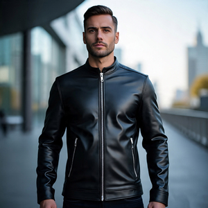 เสื้อแจ็กเก็ตหนังสำหรับนักขี่จักรยาน2024เสื้อแจ็กเก็ตมอเตอร์ไซด์หนังแท้สำหรับฤดูหนาวฤดูใบไม้ร่วง - Product Image 4