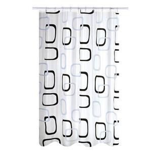 Tenda da doccia in poliestere antibatterico e antimuffa MSV in bianco, 180 x 200 cm - Product Image 1