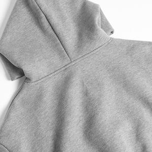 Sudadera con Capucha Corta de Forro Polar para Mujer, Venta al por Mayor de Fábrica, Logotipo Personalizado, Talla Grande, Ropa Deportiva Informal para Mujer - Product Image 2