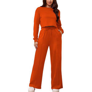 เสื้อครอปโยคะโลโก้สีทึบสำหรับผู้หญิงเสื้อยืดออกกำลังกายแบบถักใส่เล่นกีฬาเข้ายิมซักได้ตามต้องการ - Product Image 5