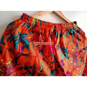 Ensemble de pyjama en satin de coton fait à la main confortable pour femmes imprimé oiseau Animal lin tissé thermique hôtels vêtements de nuit longue nuit costume bambou - Product Image 5