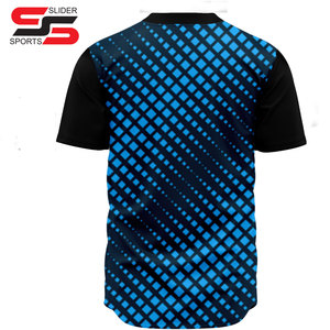 Chemise de Sublimation Sportswear à Manches Courtes pour Hommes Uniforme Maillots de Baseball Pas Cher en Gros Bon Marché avec Vos Propres Conceptions - Product Image 2