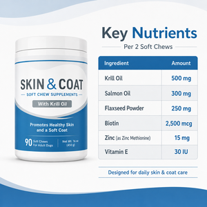 Complément alimentaire <span class=keywords><strong>pour</strong></span> chiens à base d'<span class=keywords><strong>huile</strong></span> <span class=keywords><strong>de</strong></span> poisson, comprimés à mâcher souples, biotine et oméga 3, <span class=keywords><strong>huile</strong></span> <span class=keywords><strong>de</strong></span> <span class=keywords><strong>krill</strong></span> <span class=keywords><strong>pour</strong></span> la peau et le pelage, soulagement des démangeaisons cutanées, étiquette privée OEM - Product Image 6