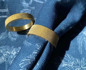 Porte-serviettes de table de mariage en métal floral élégant disponible en finitions dorées et argentées pour le quotidien, les vacances ou la décoration - Product Image 5