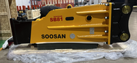 Nouveau marteau hydraulique de haute qualité SB81 de type boîte avec moteur pour excavatrice de 18 à 26 tonnes, certifié CE
