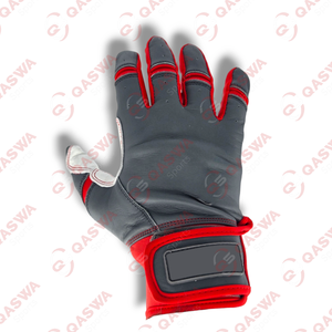 Gants de frappe de baseball professionnels de haute qualité Logo personnalisé Couleur Manchette courte Conception Matériau en cuir de qualité - Product Image 1