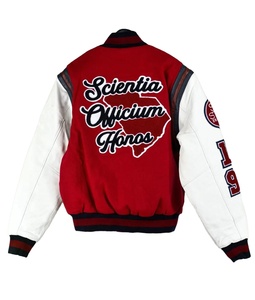 Chaqueta Universitaria de Béisbol de la Universidad Estatal de Carolina del Sur para Hombre en Rojo con Letras Blancas en el Logotipo Frontal, Prenda Superior, Chaquetas para Hombre - Product Image 2