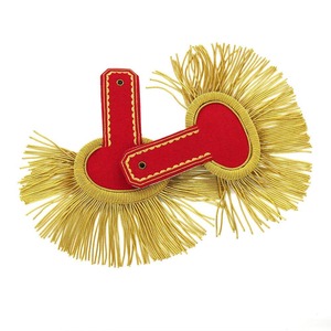 Épaulette d'épaule de lingot d'or de haute qualité avec des accessoires uniformes d'épaule d'épaulette de gland de frange - Product Image 1