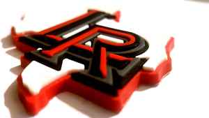 Custom Baseball Helmet Bumpers 3M Adhesive Backing Base Ball Helmet 2D 3D with Double Tape Baseball Teams Logos - Product Image 5