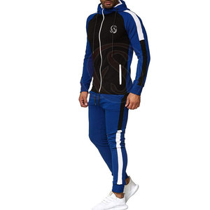 Ensemble de survêtement d'entraînement léger et respirant en coton 100% de haute qualité, fabriqué au Pakistan, avec capuche, design 2 en 1, pour hommes - Product Image 3