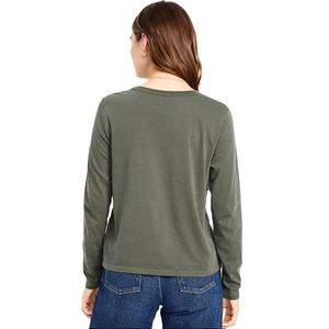 เสื้อยืดแขนยาวผ้าฝ้ายพรีเมี่ยมสำหรับผู้หญิงเสื้อยืดคอกลมใส่สบายแบบใหม่สำหรับใช้ในชีวิตประจำวัน - Product Image 3