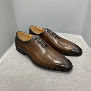 Chaussures de mariage en cuir pour hommes, couleurs blanc et noir, design élégant, confortables, chaussures formelles pour le marié, fête de mariage, banquet - Product Image 2