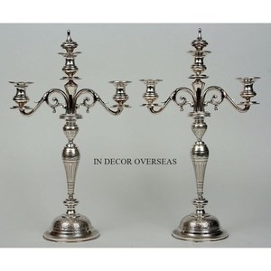 Candelabros de decoración de boda de diseño elegante de 7 brazos hechos de Metal de primera calidad chapados en oro de alta calidad de aspecto elegante DE LA India - Product Image 2