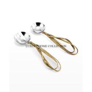 Ensemble de couverts en métal de qualité supérieure pour une expérience culinaire luxueuse avec un design ergonomique et un acier inoxydable résistant à la rouille - Product Image 1