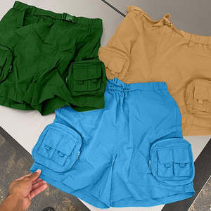 Pantalones Cortos Cargo para Hombre, Shorts de Poliéster de Gran Tamaño de Alta Calidad con Logotipo Personalizado y Bolsillo con Cremallera - Product Image 3
