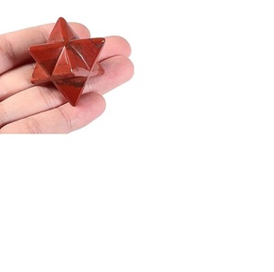 หินเจสเปอร์เมอร์คาบาสีแดงหินอัญมณีธรรมชาติรูปทรงเรขาคณิตศักดิ์สิทธิ์สำหรับการรักษาสมาธิพลังจักระสำหรับขายโซฮาอาเกต - Product Image 5
