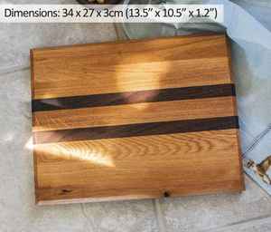 Planche à découper carrée en bois et plateau de service 12mm d'épaisseur Durable Durable Passe au lave-vaisselle - Product Image 4