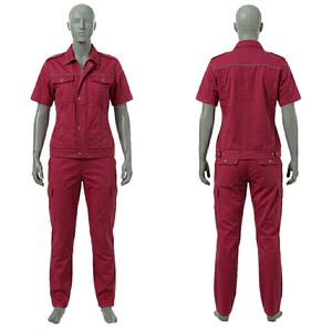 Uniforme de Trabajo para Mujer, 245 GSM, Algodón y Poliéster, Sarga Marrón, Panel en Contraste, Conjunto Industrial, Logotipo Bordado Personalizado - Product Image 4