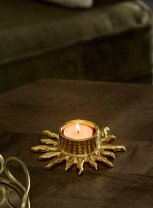 AK ไฟชาโลหะดวงอาทิตย์ทำด้วยมือสีทองสำหรับตกแต่งภายในโต๊ะทำจากทองเหลืองคุณภาพสูง - Product Image 2