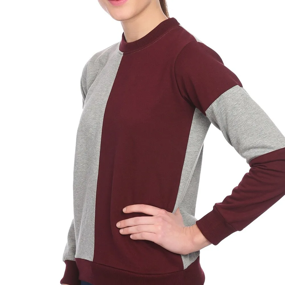 Wholesale Price Custom Design Women sweatshirts Two Colors Long Sleeve Casual Women Sweatshirt hoodies Breathable Shirt