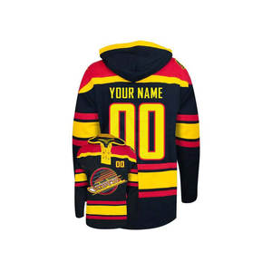 Men's Casual Ice Hockey Pullover <b>Hoodie</b> High Quality Sublimated With Oem Team Name And Custom Design - Product Image 6