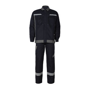Combinaison de travail pour homme en polyester à manches longues, résistante, de sécurité, imperméable, respirante, ignifuge, réfléchissante et haute visibilité - Product Image 1