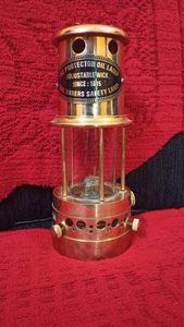 Lámpara de minero náutico de latón macizo, linterna de barco de aceite, regalo marítimo, 100% - Product Image 3