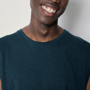 Camiseta sin mangas ligera personalizada para hombre, tejido de punto transpirable de alta calidad para ropa deportiva, venta en línea - Product Image 5